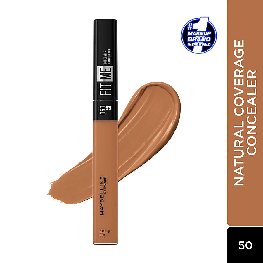 Maybelline New York Fit Me Concealer 6.8 ml (20 Sand, 50 Cafe, 25 Medium)