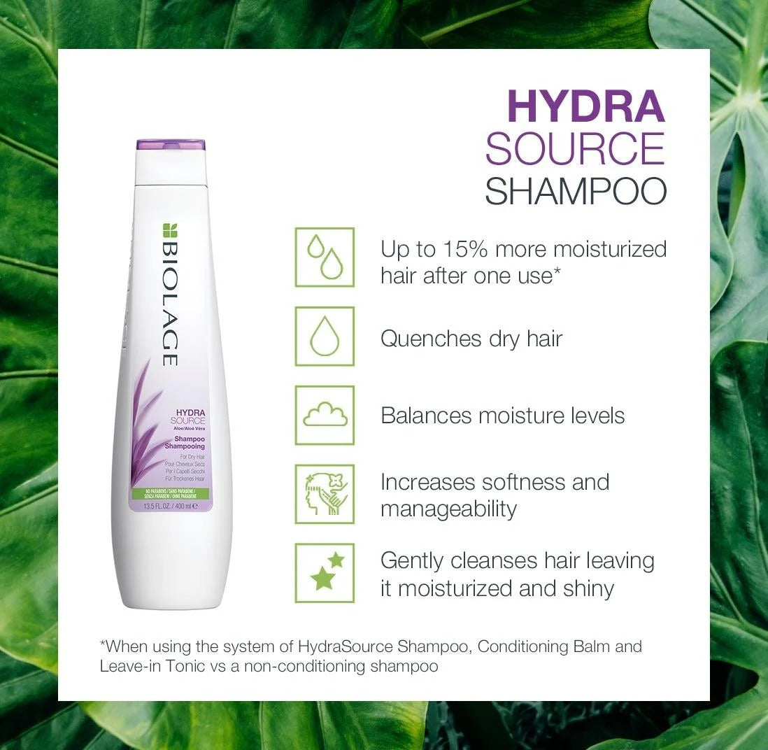 Matrix Biolage Hydrasource Plus Professional Shampoo,For Dry Hair 1L