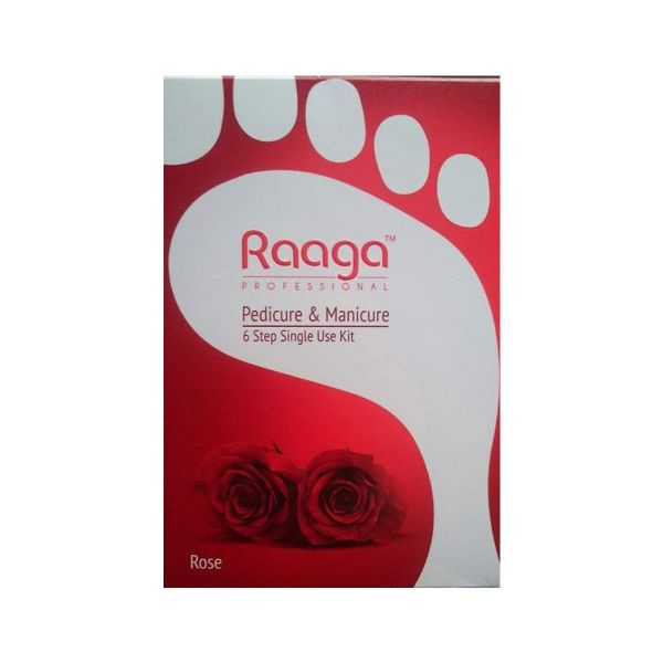 Raaga Professional Rose Pedicure & Manicure 6 Step Single Use Kit (63gm) - 1