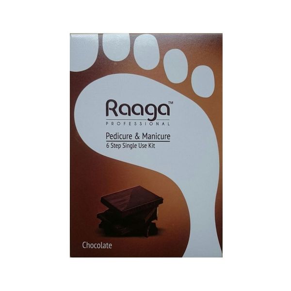 Raaga Professional Chocolate Pedicure and Manicure 6 Step Single Use Kit (63gm) - 1