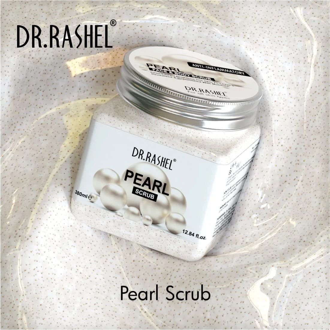 DR.RASHEL Pearl Scrub for Face & Body - 380ml - 1