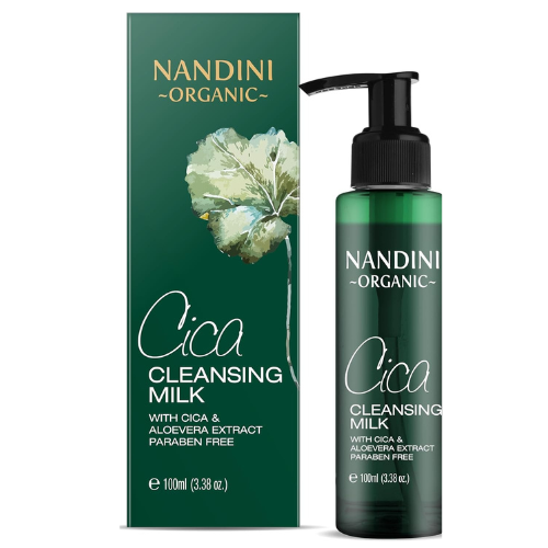 Nandini Organic Cica Cleansing Milk - With Cica & Aloe Vera Extract - 200ml - 1