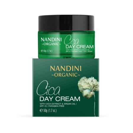 Nandini Organic Cica Day Cream with SPF 15, With Cica Extract & Argan Oil  (50 g) - 1