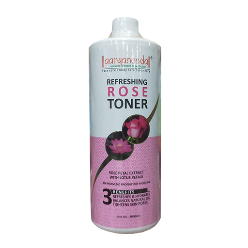 Aaryanveda Rose Toner Refreshing (1000ml) – Rejuvenate & Hydrate Your Skin - 1
