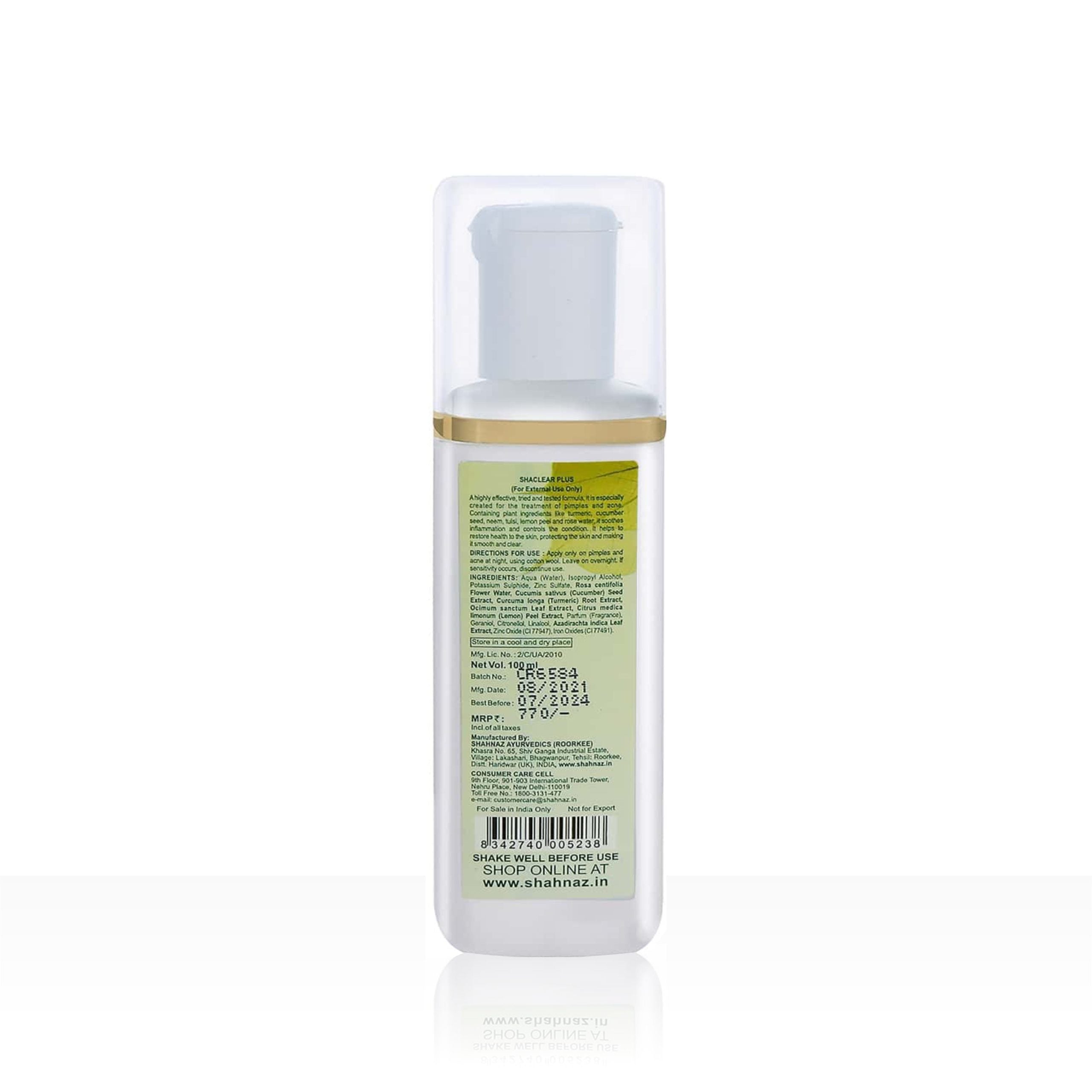 Shaclear Plus Skin Clear Anti-Pimple Lotion – 100ml - 2