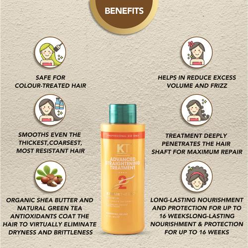 Kt Professional Kehairtherapy Advanced Straightening Treatment 120 ML - 2