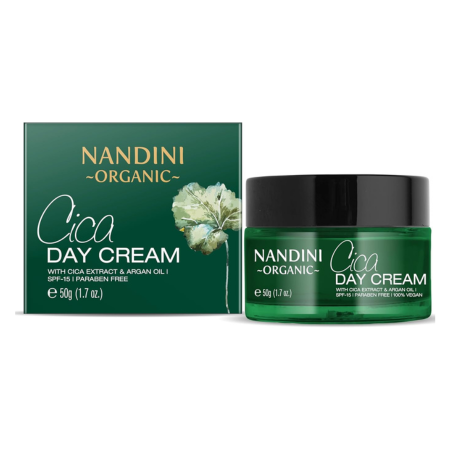 Nandini Organic Cica Day Cream with SPF 15, With Cica Extract & Argan Oil  (50 g) - 2
