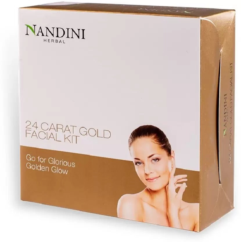 Nandini HERBAL 24 CARAT GOLD FACIAL KIT  (330 g) - 2