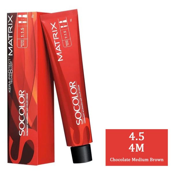 Matrix SOCOLOR 4.5 4M (Chocolate Medium Brown) - 2