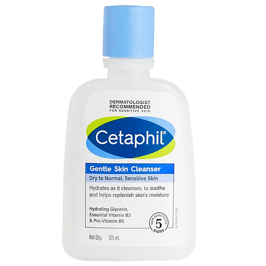 Cetaphil Gentle Skin Cleanser - For Face & Body, Dry & Sensitive Skin, 125 ml - 1