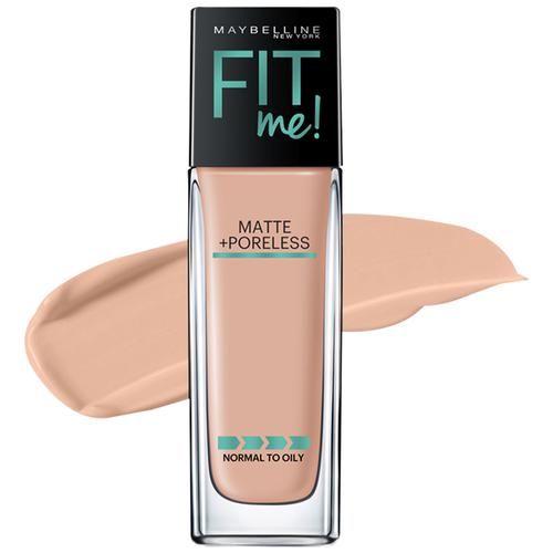 Maybelline New York Fit Me Matte + Poreless Liquid Foundation with Pump (Ivory, Nude Beige, Warm Nude, Natural Beige) - 2