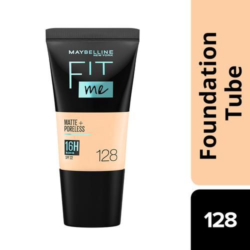 Maybelline New York Fit Me Matte + Poreless Liquid Foundation (220 Natural Beige, 128 Warm Nude) - 2