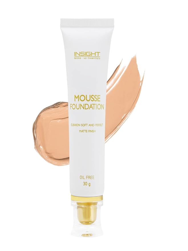 Insight Cosmetics Mousse Foundation with SPF-15 (Cream Natural, Soft Honey) - 1