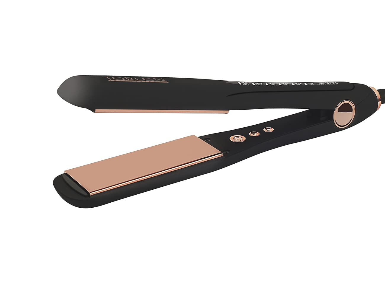 TORLEN Professional TOR 048 Hair Straightener with Copper Titanium Plates | Ultra quick Heat-Up & Adjustable Temperature 130 to 230 C | For Keratin & Rebonding - 1