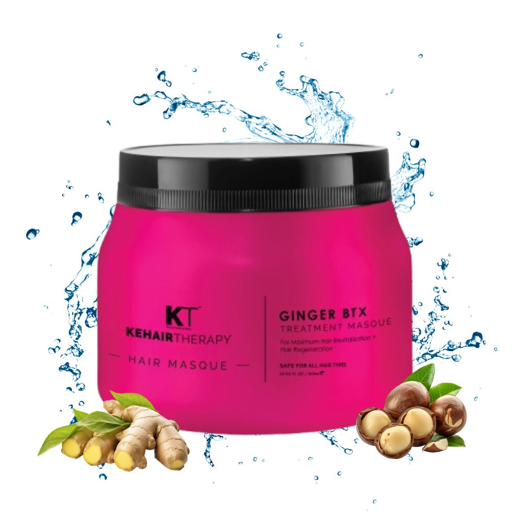 KT Professional Ginger BTX Masque - 500ml | Volume Boost, Frizz Control & Thicker Hair - 2