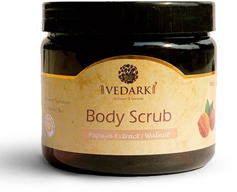 VEDARK Body Scrub - PAPAYA EXTRACT / WALNUT, 500 ml - 1