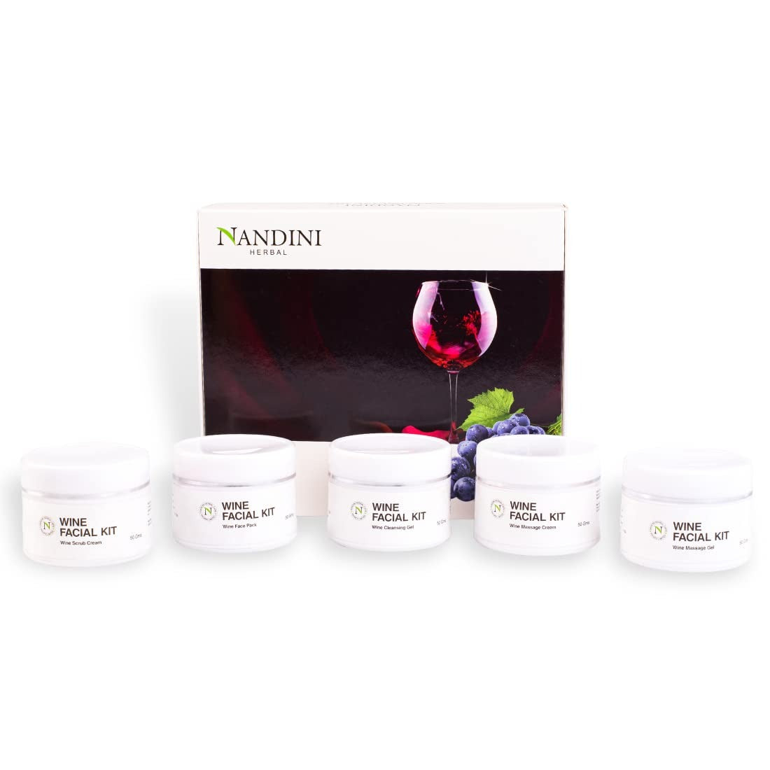 Nandini Herbal Wine Facial kit 260g - 2