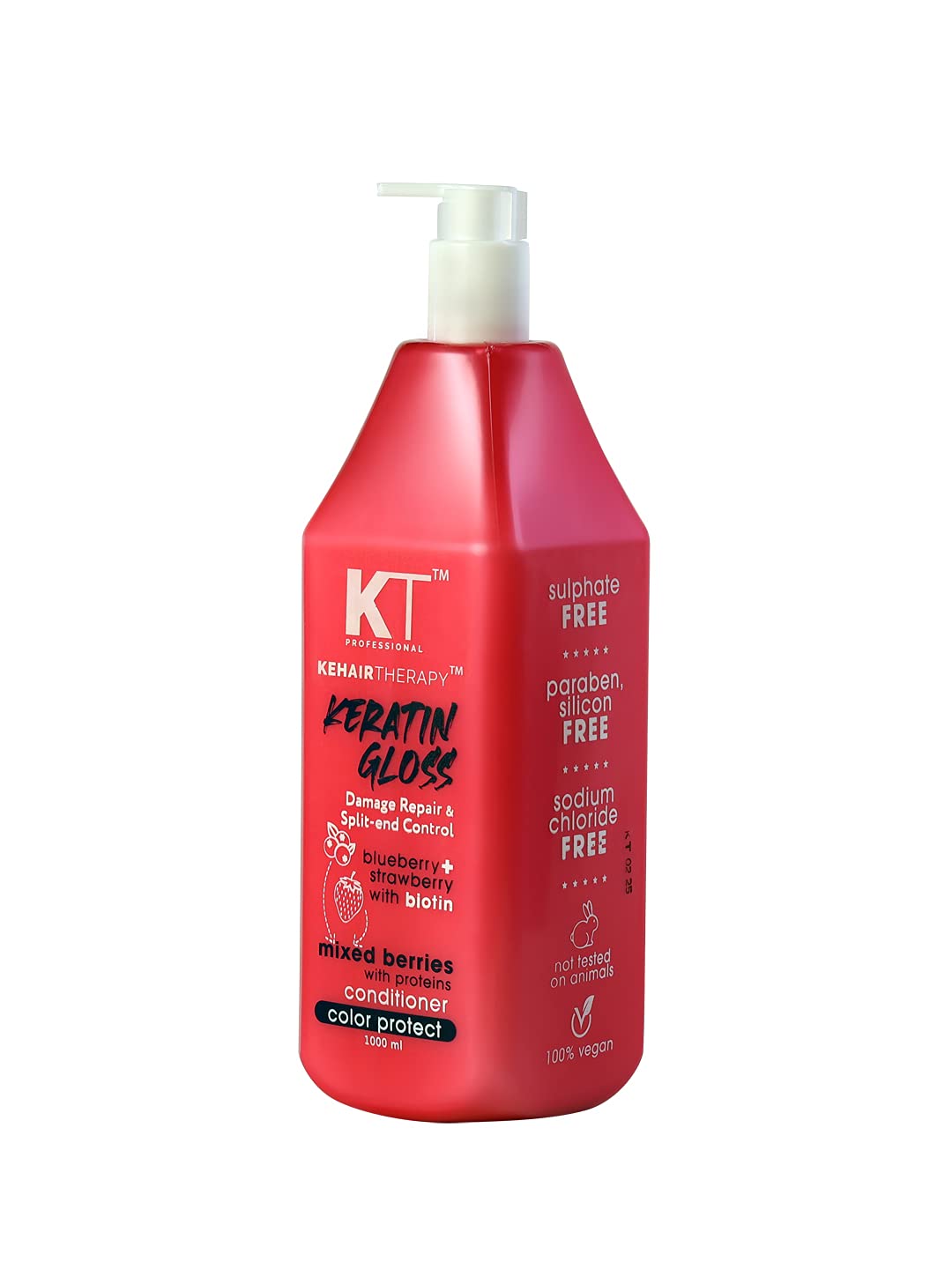 KEHAIRTHERAPY KT Professional Keratin Protein Gloss Damage Repair & Split End Control Conditioner 1000ml - 2