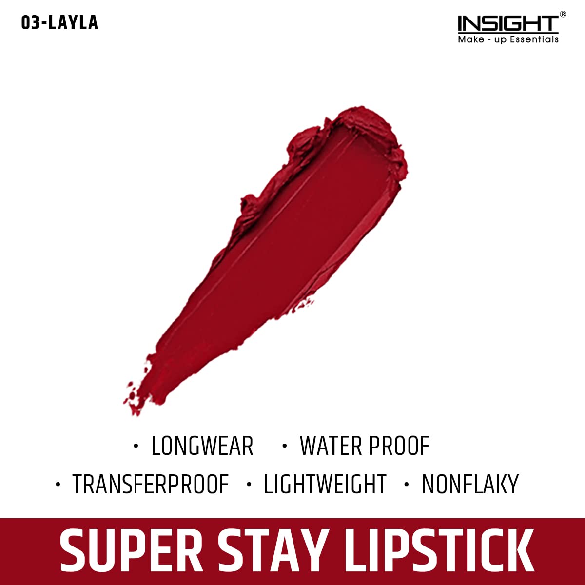 Insight Cosmetics Super Stay Lipstick - Shades (Layla,Nyra,Ari,Valencia) - 2