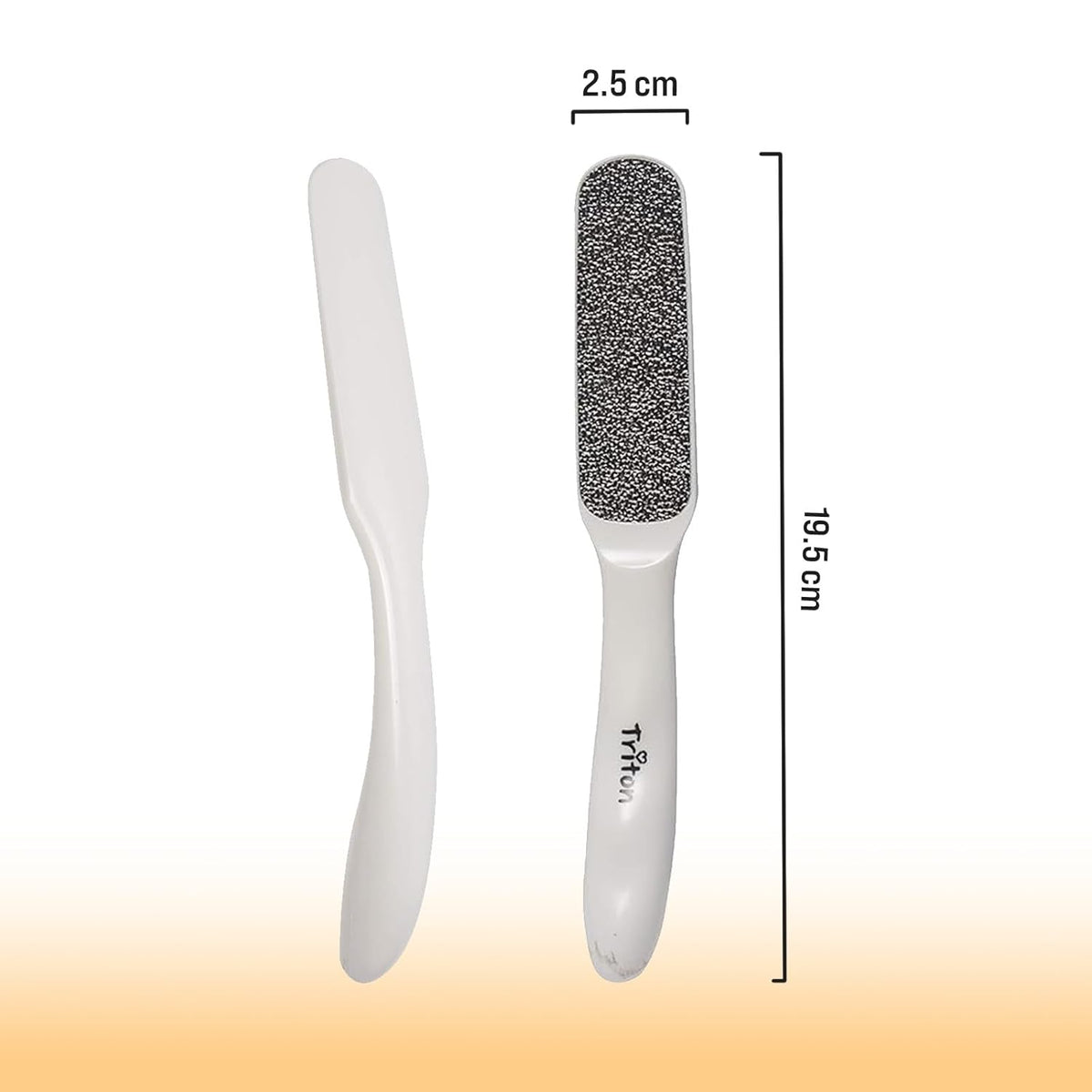 TRITON Professional Laser Cut Nickel Plate Foot Scraper for Smooth Feet - 2
