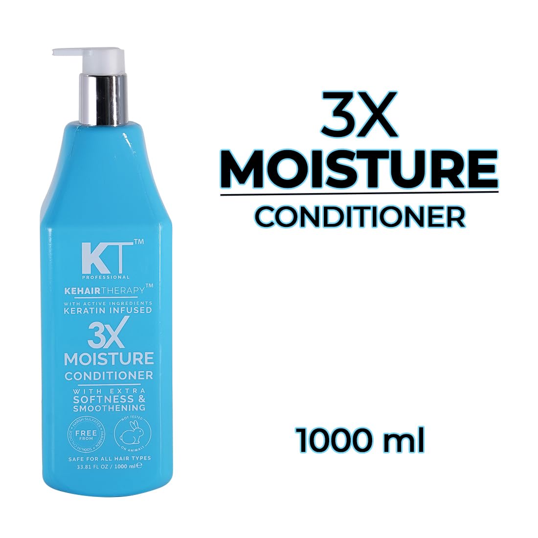 KEHAIRTHERAPY KT Professional 3X Moisture Conditioner (1000 ML) - 2