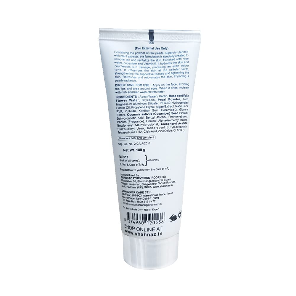 Shahnaz Husain Pearl Mask, Cream, 100 g - 2