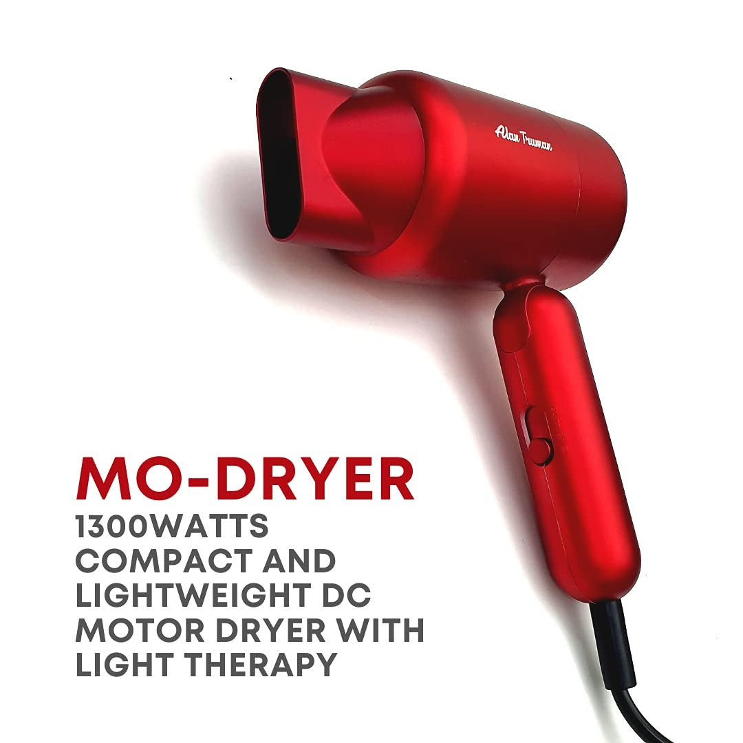 Alan Truman MO - 1300 Watts DC Motor Hair Dryer - Red - 2