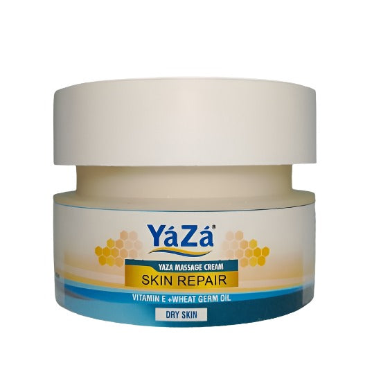 Yaza Massage Cream | Skin Repair with Vitamin E +Wheat Germ Oil (For Dry Skin 70gm) - 1