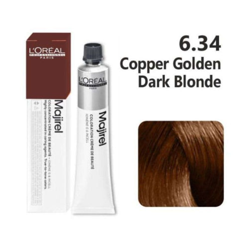 L'oreal Professionnel Paris Majirel - 6.34 (Copper Golden Dark Blonde) - 1