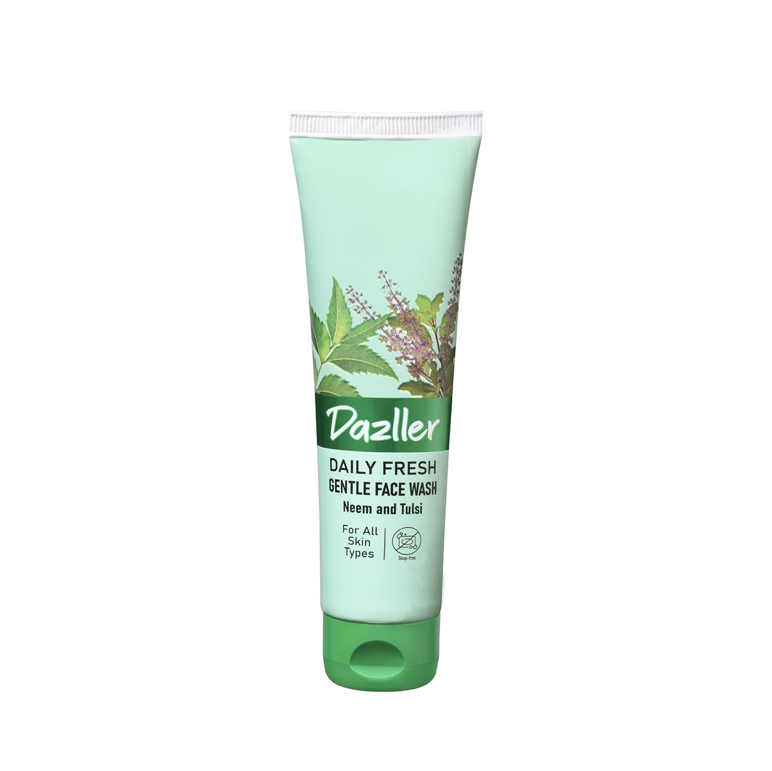 Dazller Daily Fresh Gentle Face Wash – Neem & Tulsi, 100g Daily Use, All Skin types, Anti-microbial, Vegan, Cruelty-free - 1