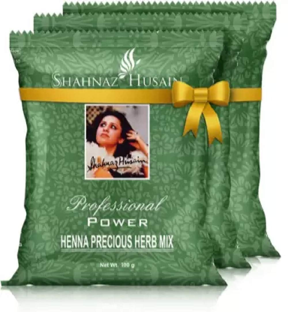 Shahnaz Husain Henna Herb Mix (100gm x 3) - Black | Natural Hair Color & Care - 1