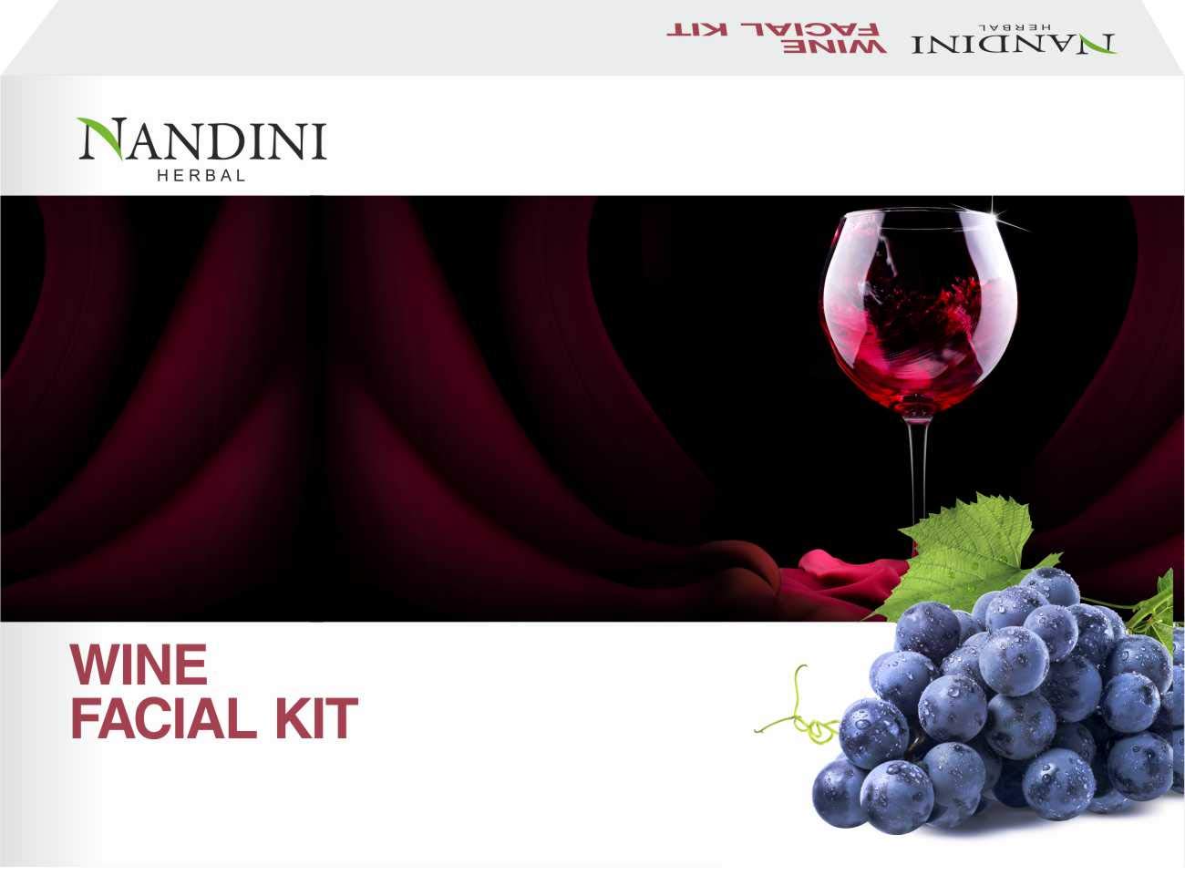 Nandini Herbal Wine Facial kit 2100gms - 1
