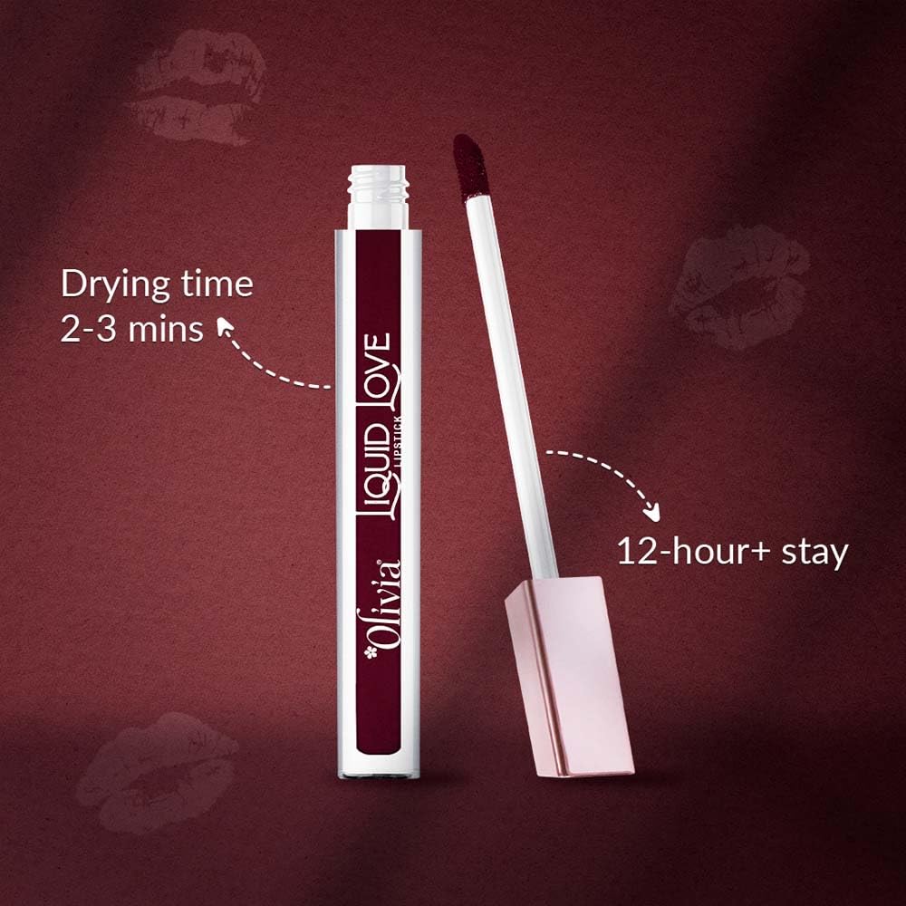 Oliva Liquid Lipstick | 12HR Long-lasting Matte Lipstick (1 to 12) - 2