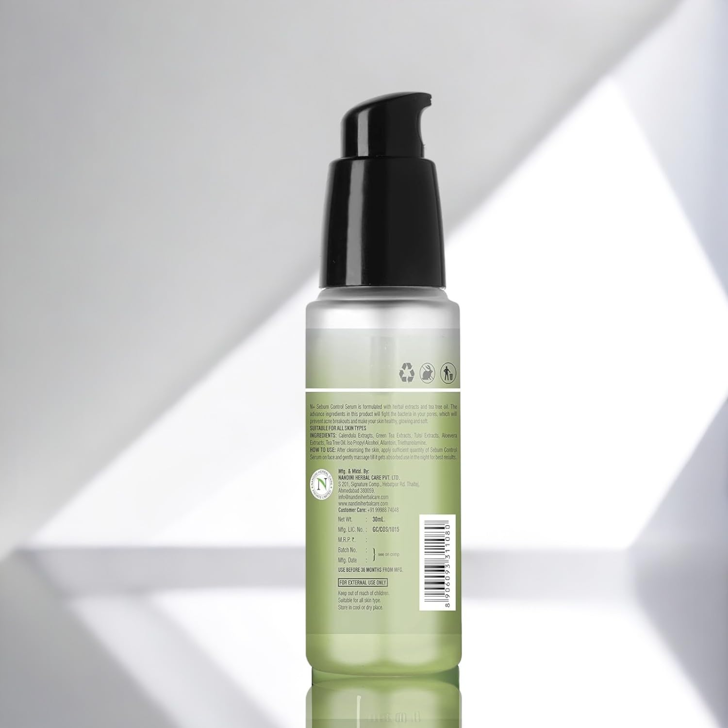 N Plus Professional Sebum Control Face Serum - For Acne And Pimple - Paraben Free - 30ml - 2