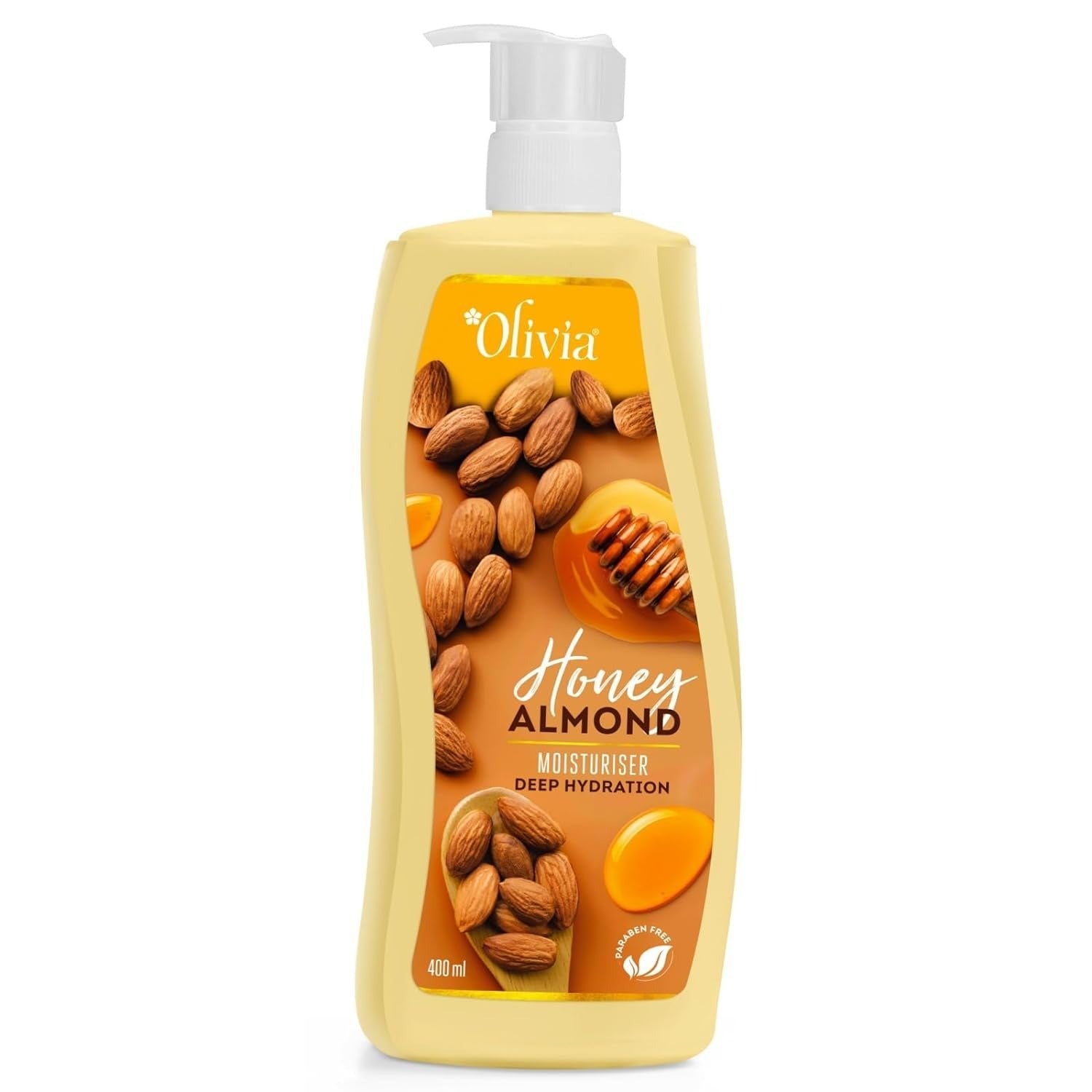 Olivia Honey Almond Deep Hydration Body Lotion | For Soft, Nourishing & Glowing Skin | 400ml - 1