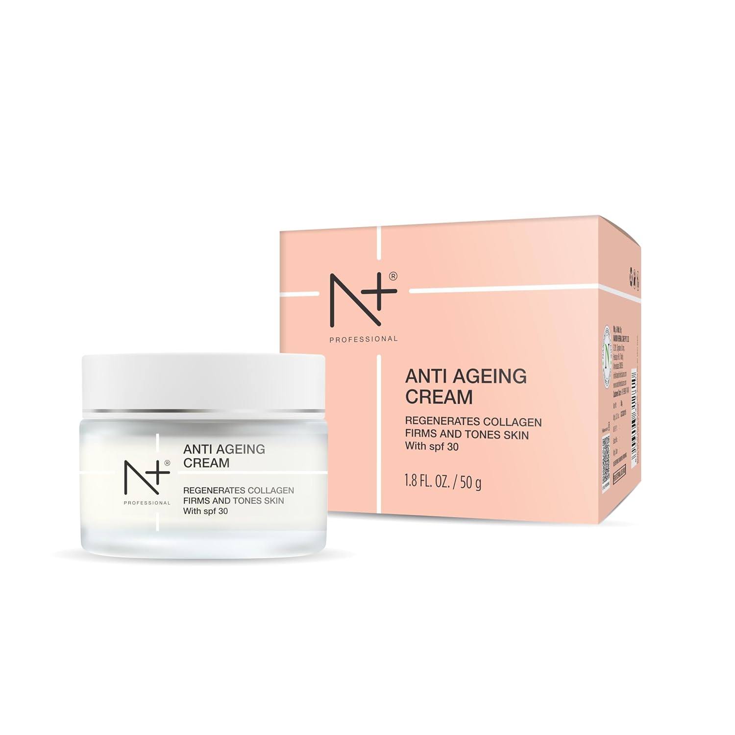 N Plus Professional Anti Ageing Cream, Regenerates Collagen, Firm & Tones Skin with SPF 30 - 1
