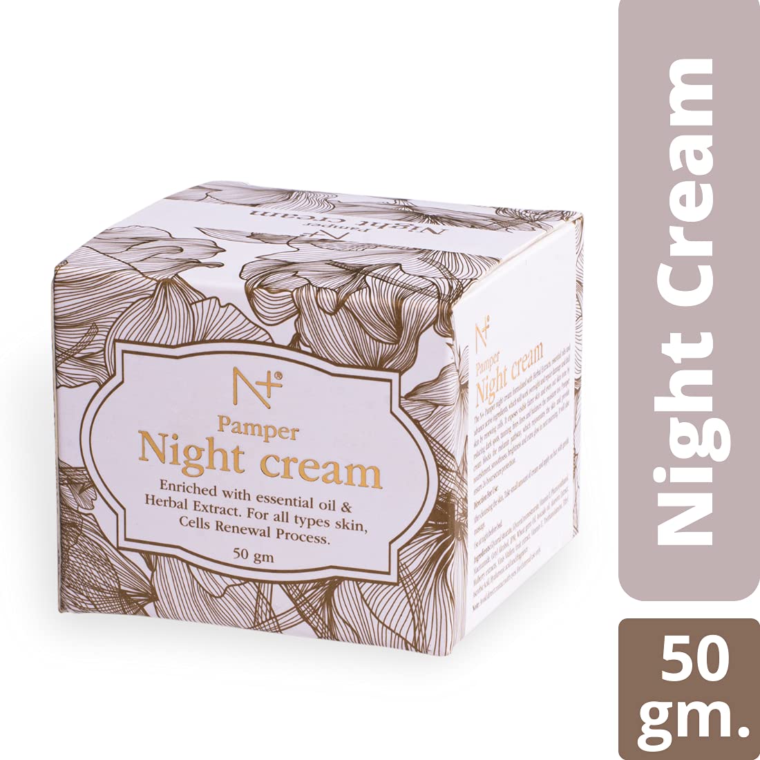 N+ Pamper Night Cream Enriched with Essential Oil & Herbal Extract - 2