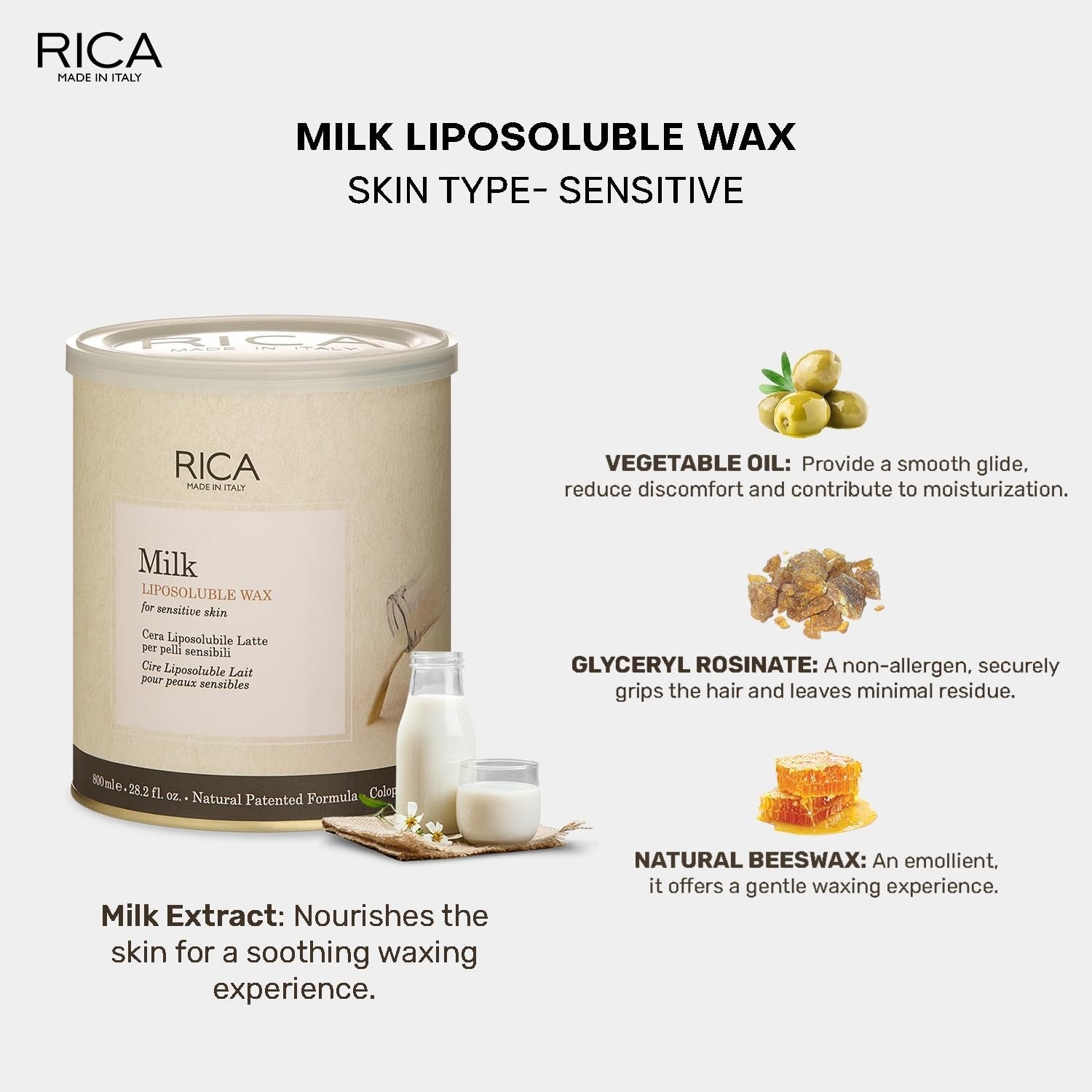 Rica Dark Chocolate Liposoluble Wax 800Ml - 2