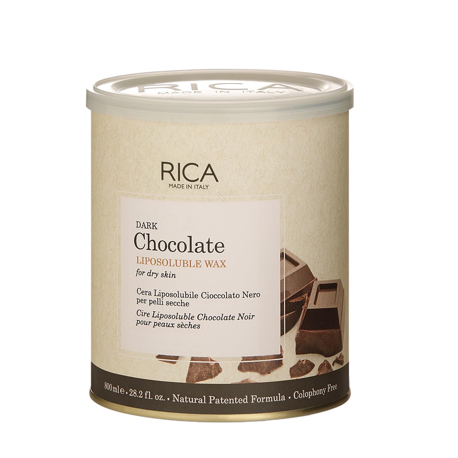 Rica Dark Chocolate Liposoluble Wax 800Ml - 1