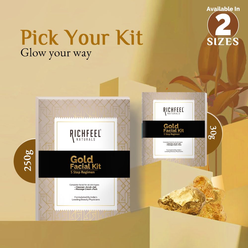 Richfeel Gold Facial Kit 5x50gms - 2