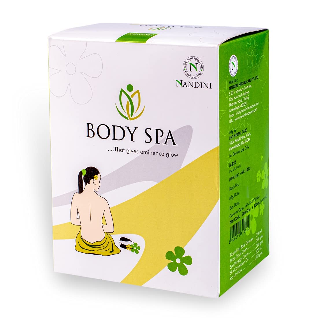 Nandini Herbal Body Spa, 700g + 400ml - 1