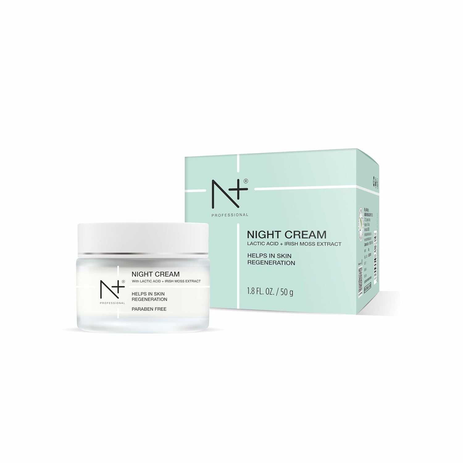 N Plus Professional Night Cream with Lactic Acid and Irish Moss Extract - 1