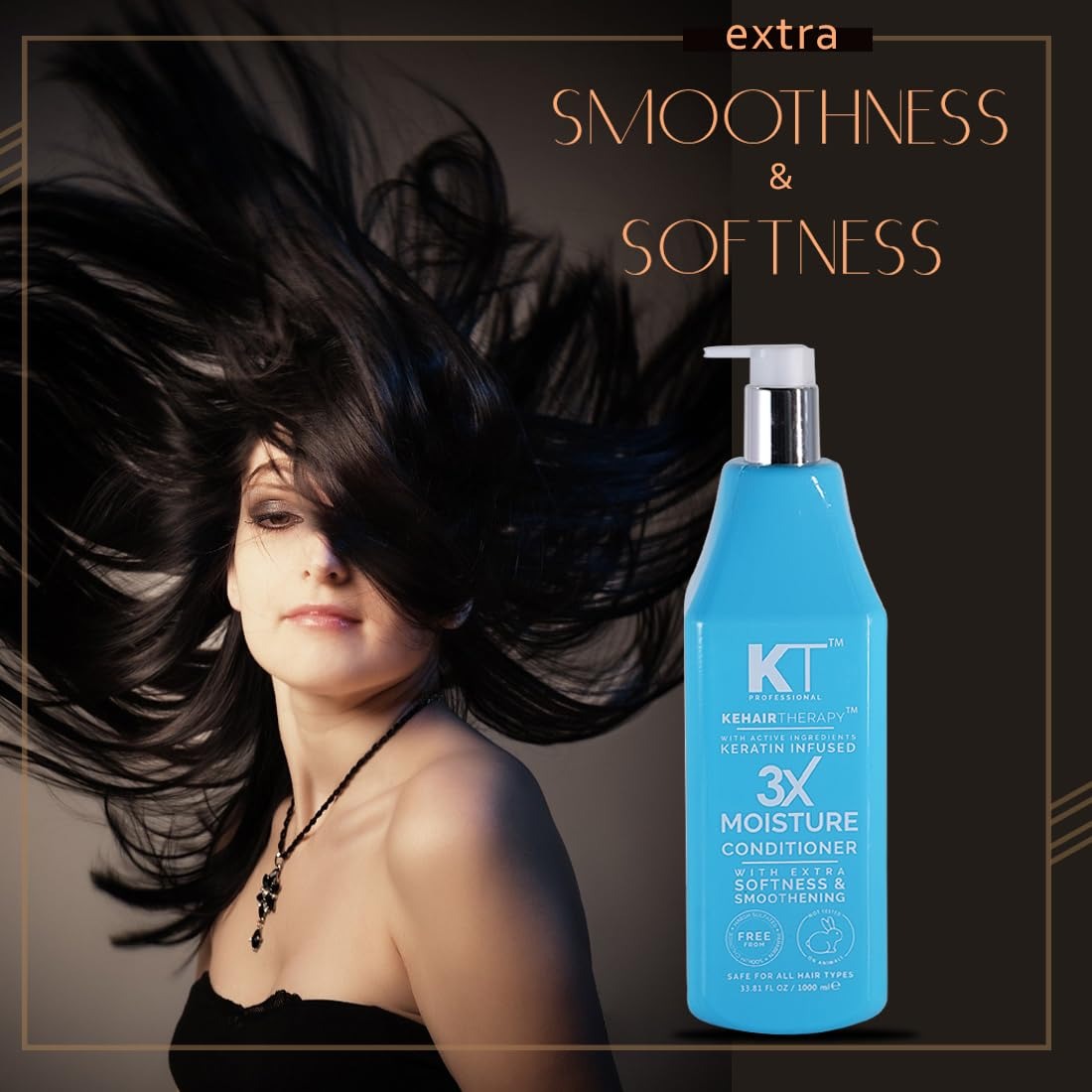 KT Professional 3x Shampoo (For 3 Times Moisture on Dry Hair) 1000 ML - 2