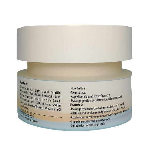Yaza Massage Cream | Skin Repair with Vitamin E +Wheat Germ Oil (For Dry Skin 70gm) - 2