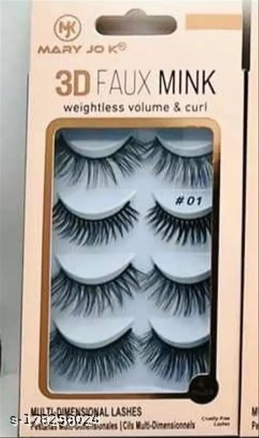 MARY JOK 3D FAUX MINK Multi-Dimensional Lashes 5 Pair Pack #1 - 1