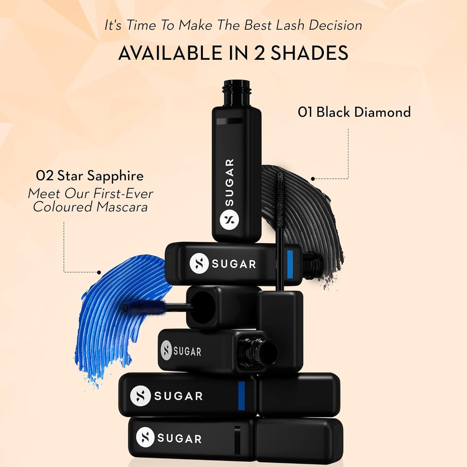 SUGAR Cosmetics Bold Unfold Waterproof Mascara, Transfer-proof & Smudge-proof - 01 Black Diamond - 2