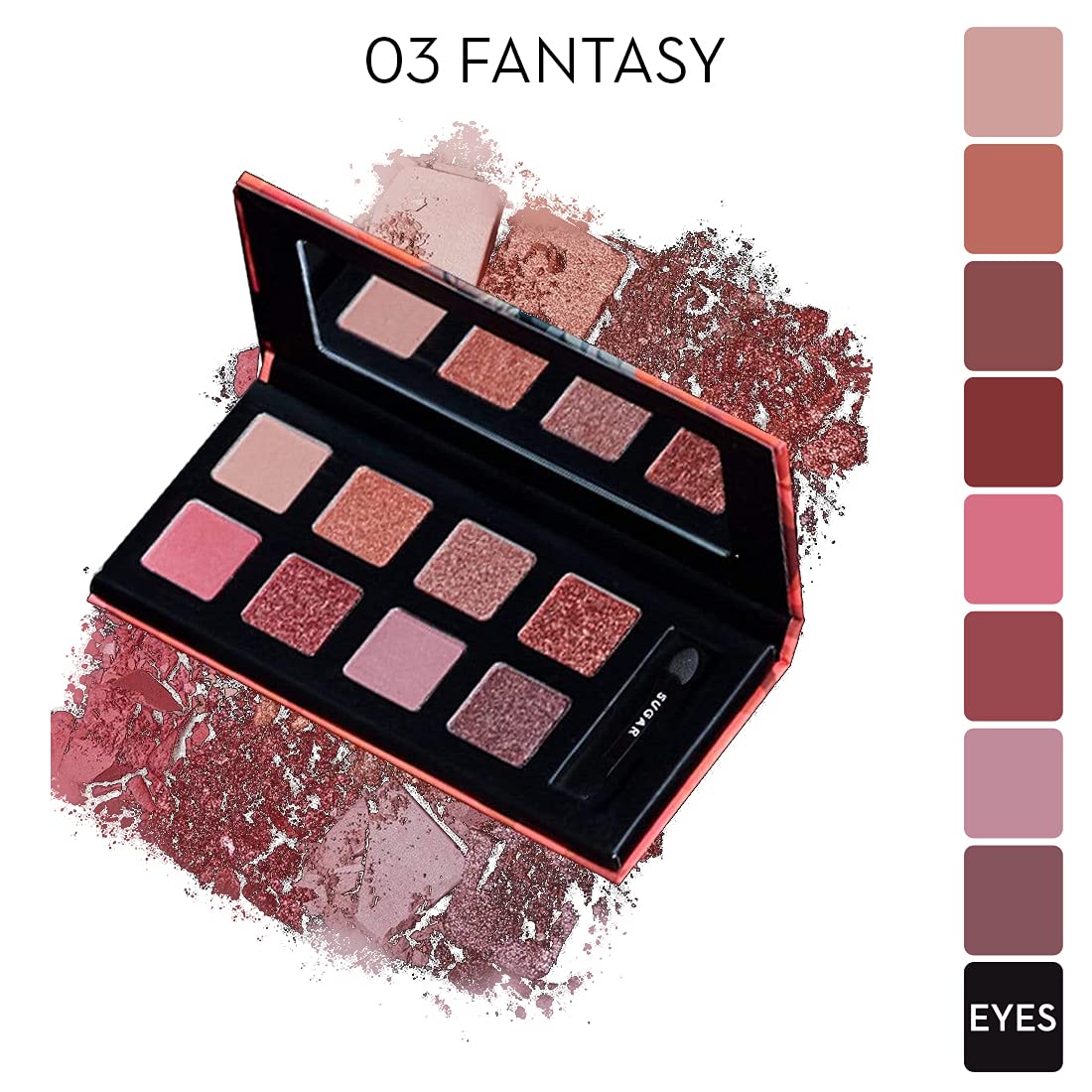 SUGAR Cosmetics Blend The Rules - Eyeshadow Palette 03 Fantasy | PowderParaben-Free, Multicolor, Matte Finish - 2
