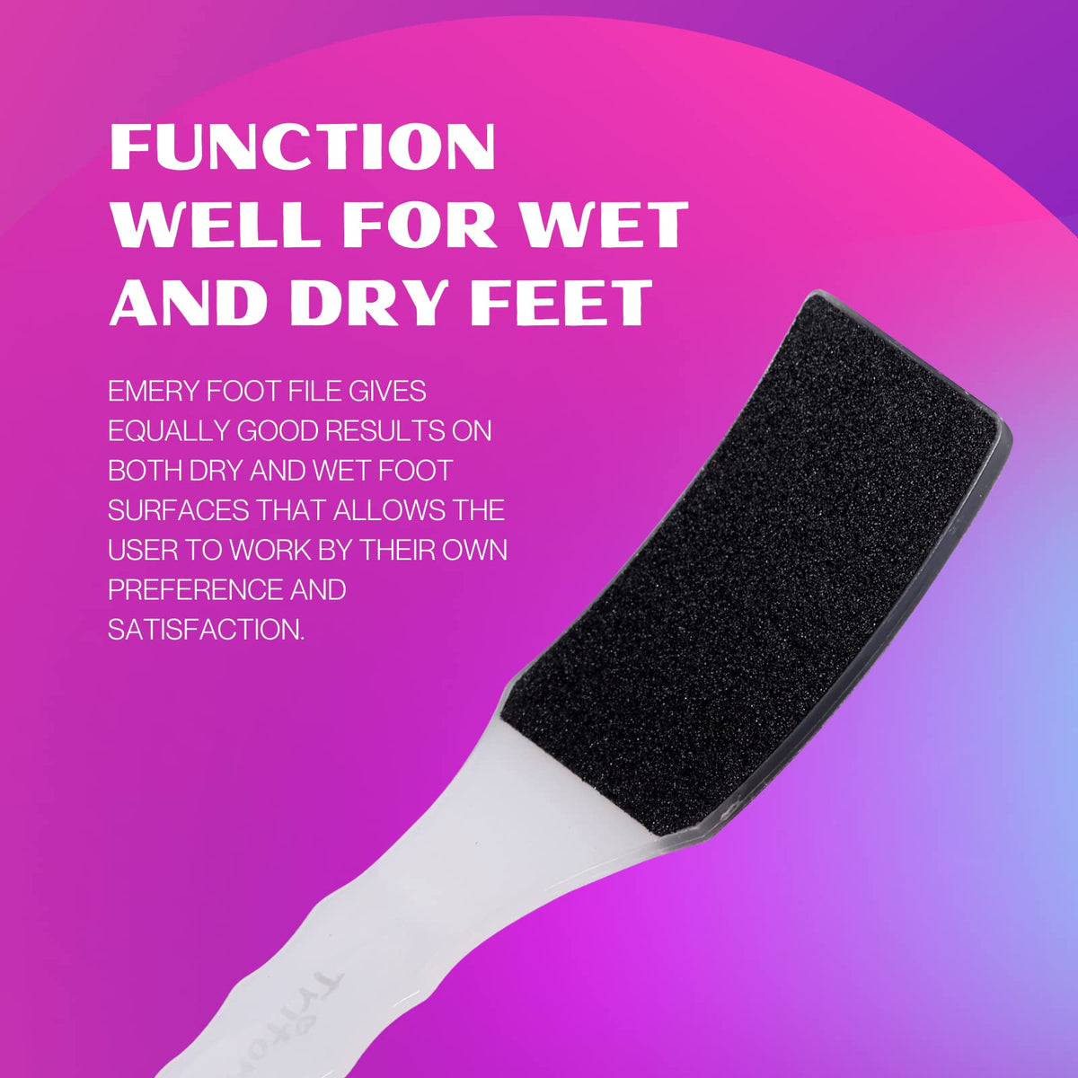 Double-Sided Curved Foot File & Callus Remover for Smooth Feet (Grey) - 2