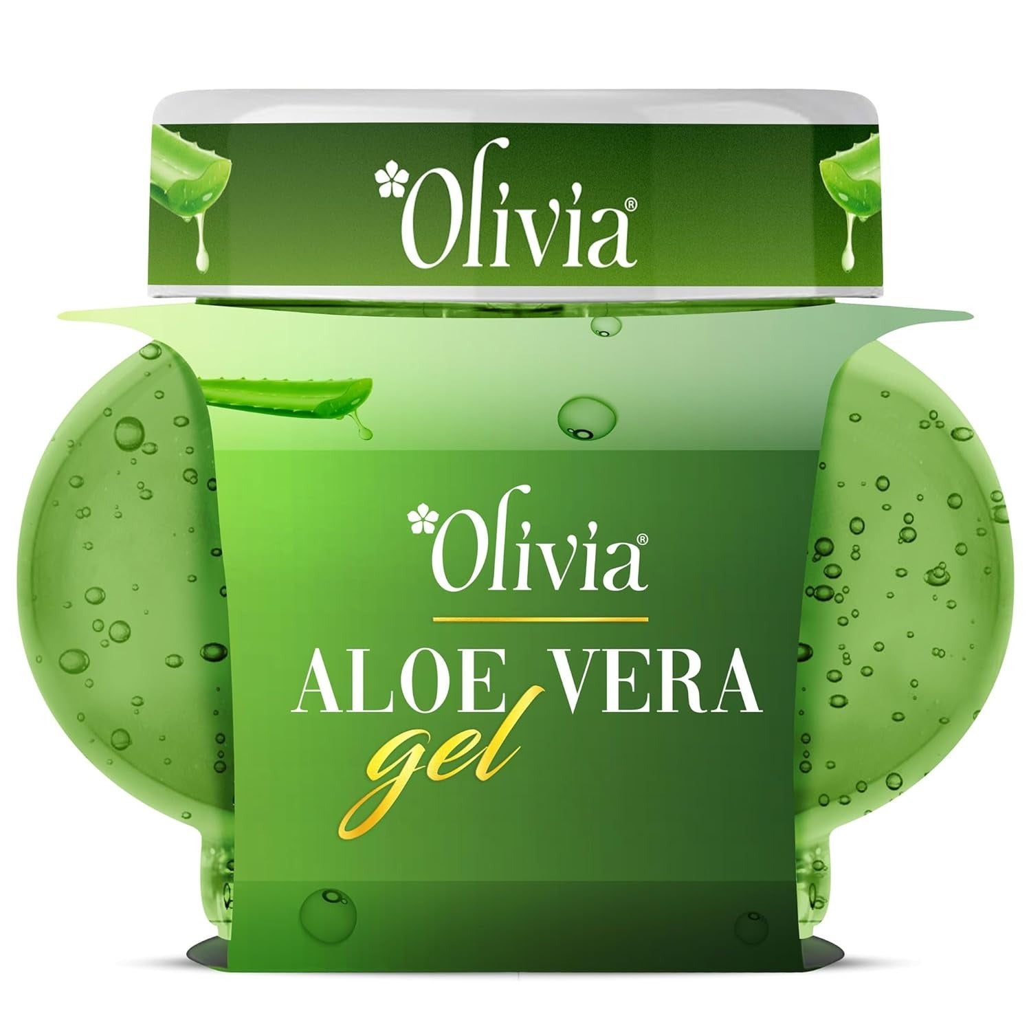 Olivia Moisture Rich Aloe Vera Gel with Aloe Vera Extracts | For Healthy & Smooth Skin | 140g - 1