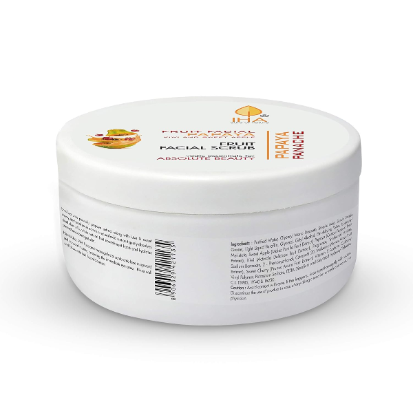 IHA Papaya Panache Facial Scrub - Herbal Fruit Face Scrub, Tan Removal, Exfoliation and Depigmentation for Glowing Skin - Skin Moisturising Face Scrub for Women, Normal to Dry Skin - 500G - 2
